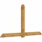 Ekena Millwork Eugene Rough Sawn Timber Gable Bracket, Western Red Cedar, 108"W x 58"H x 4"D x 6"F, 13/12 Pitch GBW108X58X0406EUG00RWR - alternate 3
